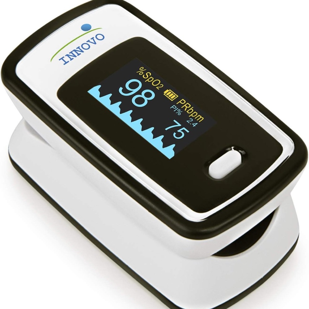 Black and White Pulse Oximeter